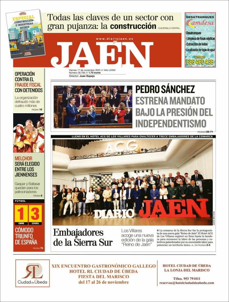 Portada de Diario Jaén (España)