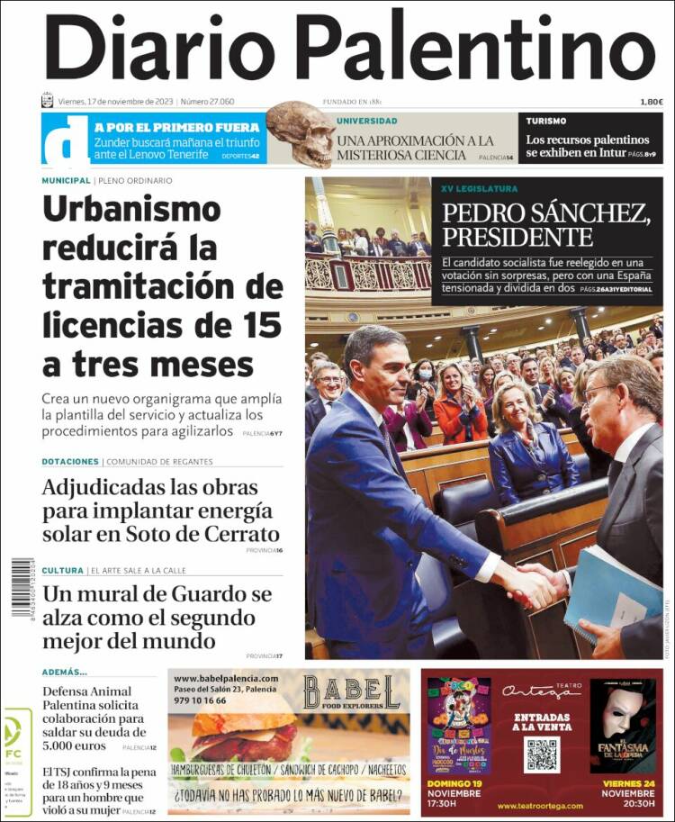 Portada de Diario Palentino (España)