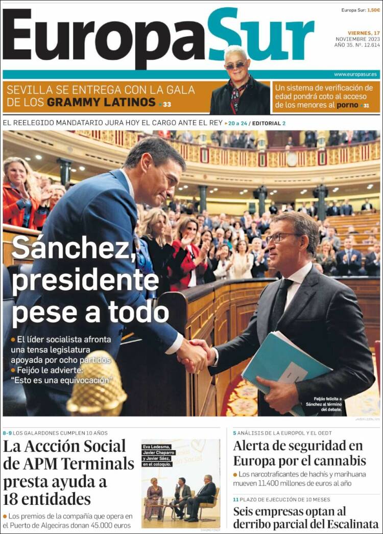 Portada de Europa Sur (España)
