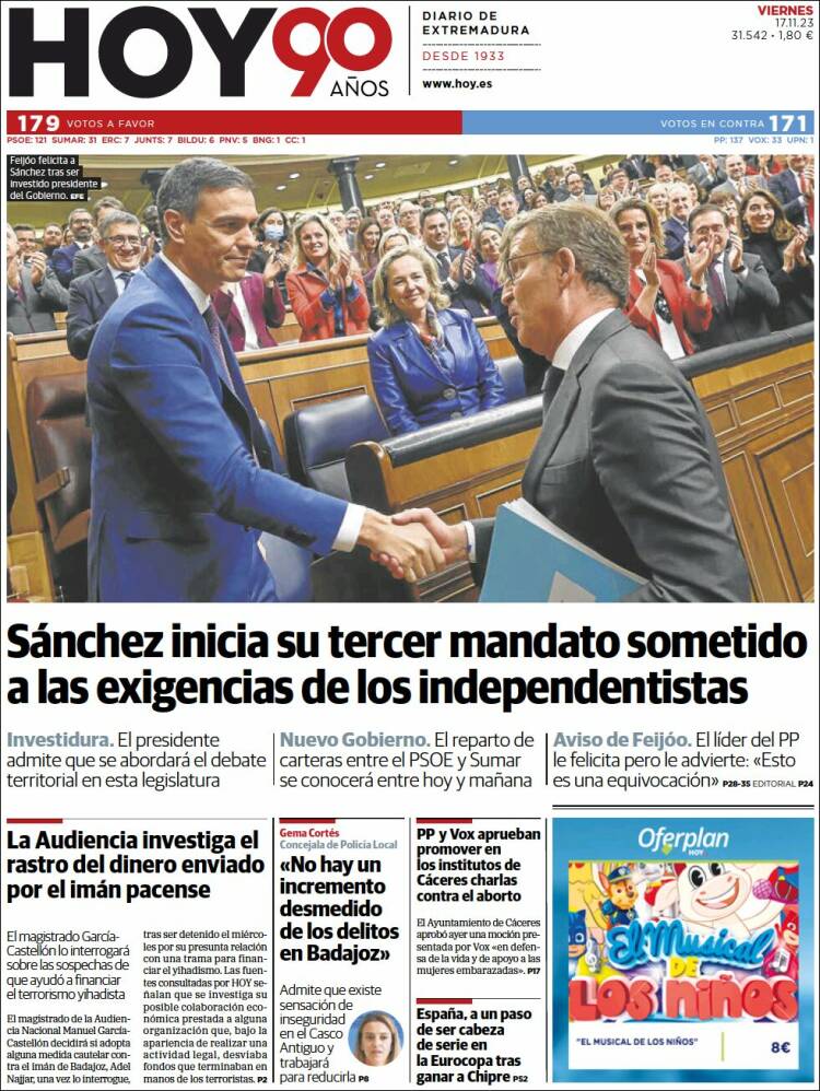 Portada de Hoy - Badajoz (España)
