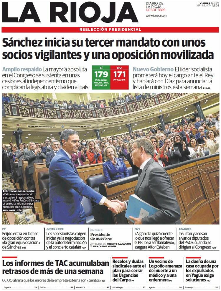 Portada de La Rioja (España)