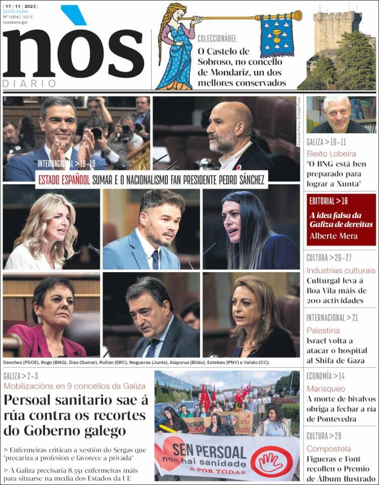 Portada de Nòs Diario (España)