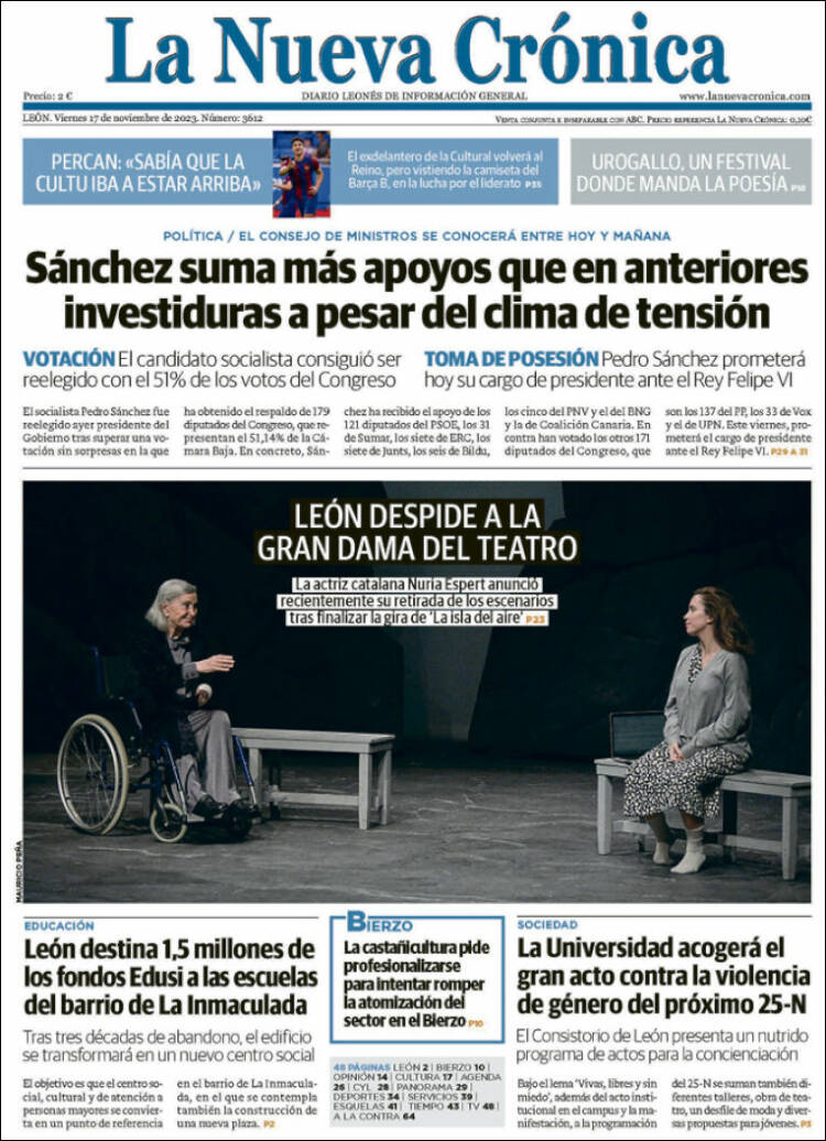 Portada de La Nueva Crónica (España)