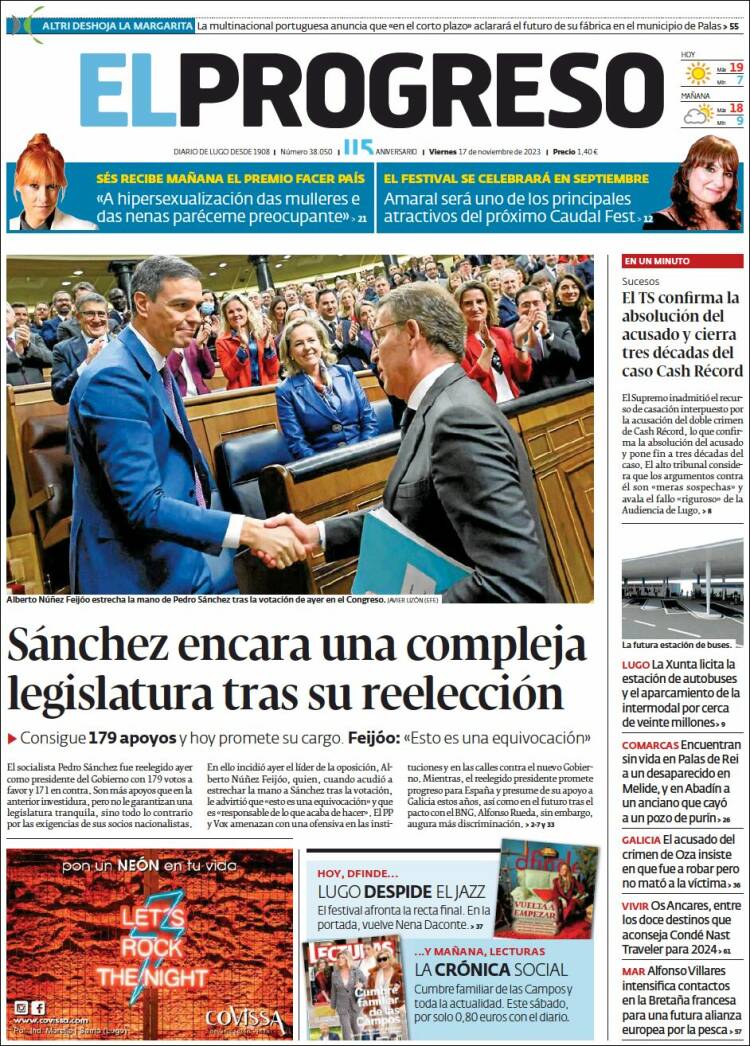 Portada de El Progreso (España)