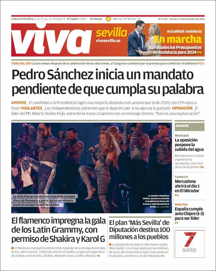 Portada de Viva Sevilla (España)