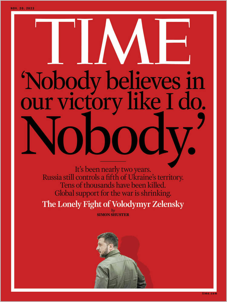 Portada de Time Magazine (Europa)