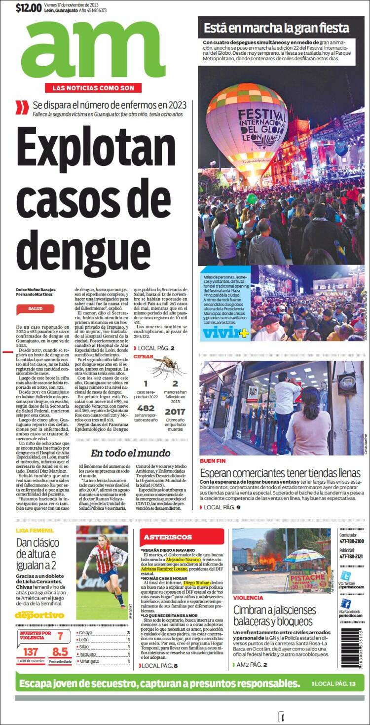 Portada de Al Día A.M. (M&eacute;xico)
