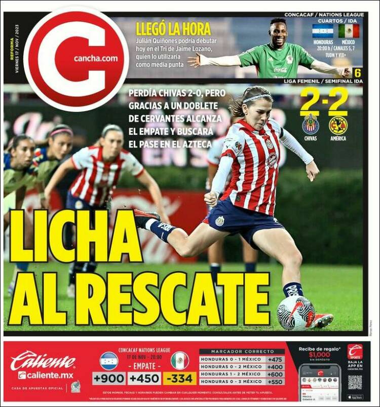 Portada de Cancha (M&eacute;xico)