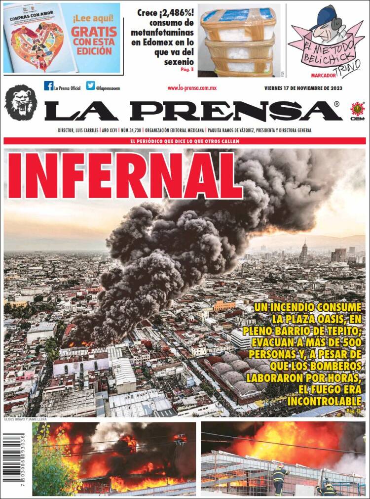 Portada de La Prensa (M&eacute;xico)