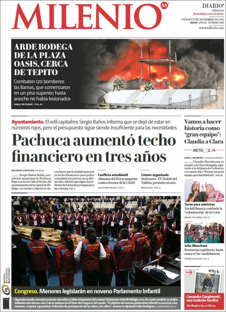 Portada de Milenio de Hidalgo (M&eacute;xico)