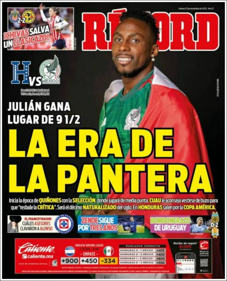 Portada de Record (M&eacute;xico)