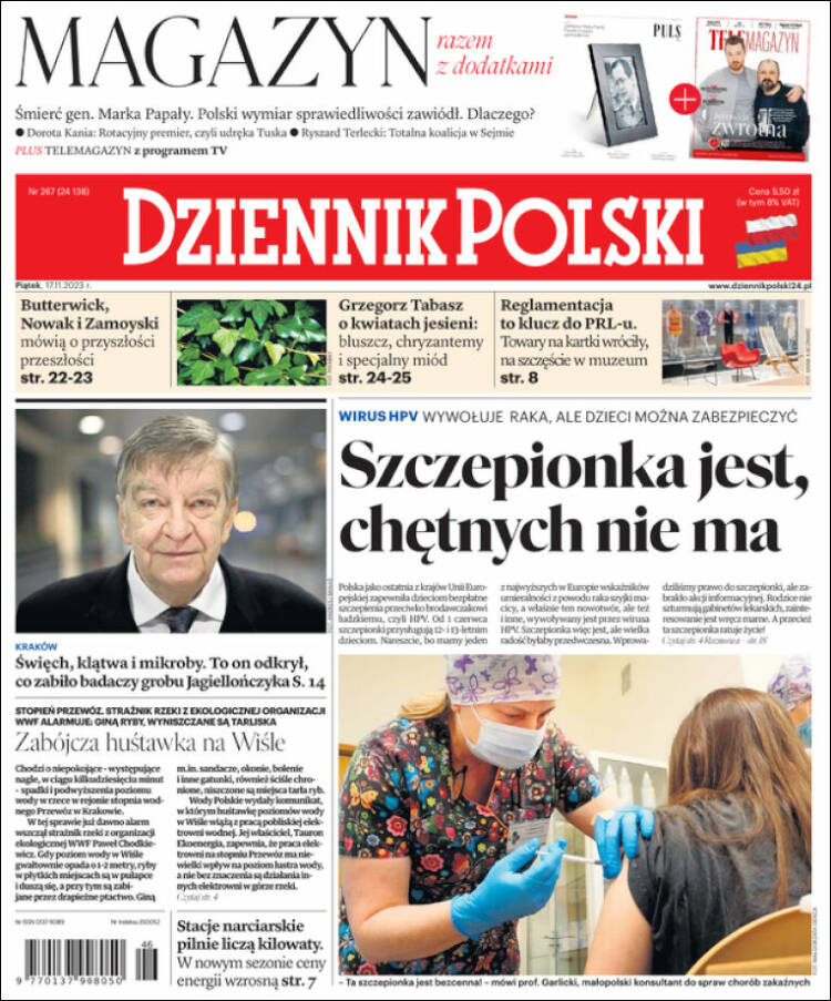 Portada de Dziennik (Polonia)