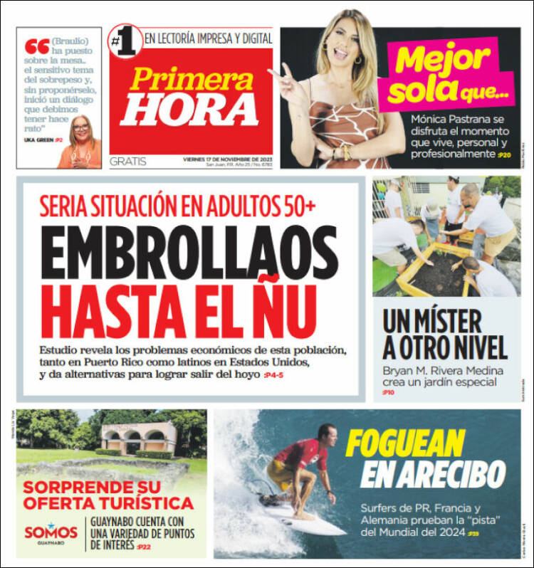 Portada de Primera Hora (Puerto Rico)