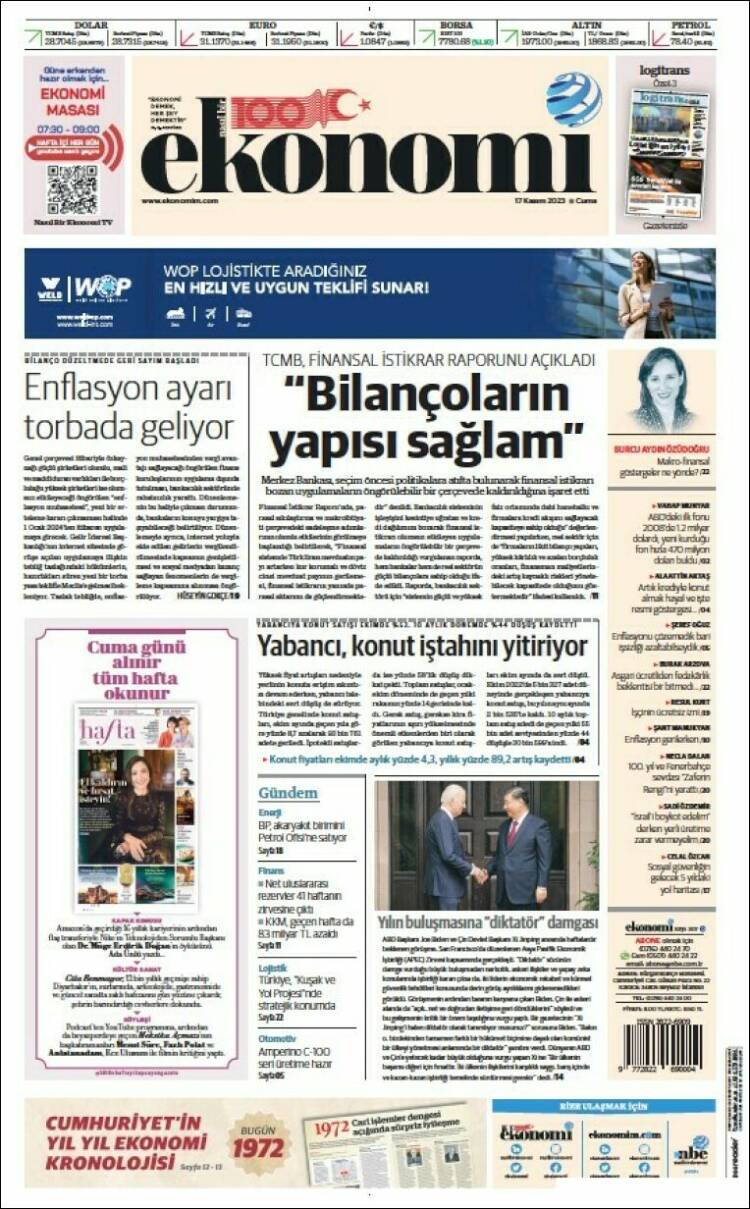 Portada de Dünya (Turqu&iacute;a)