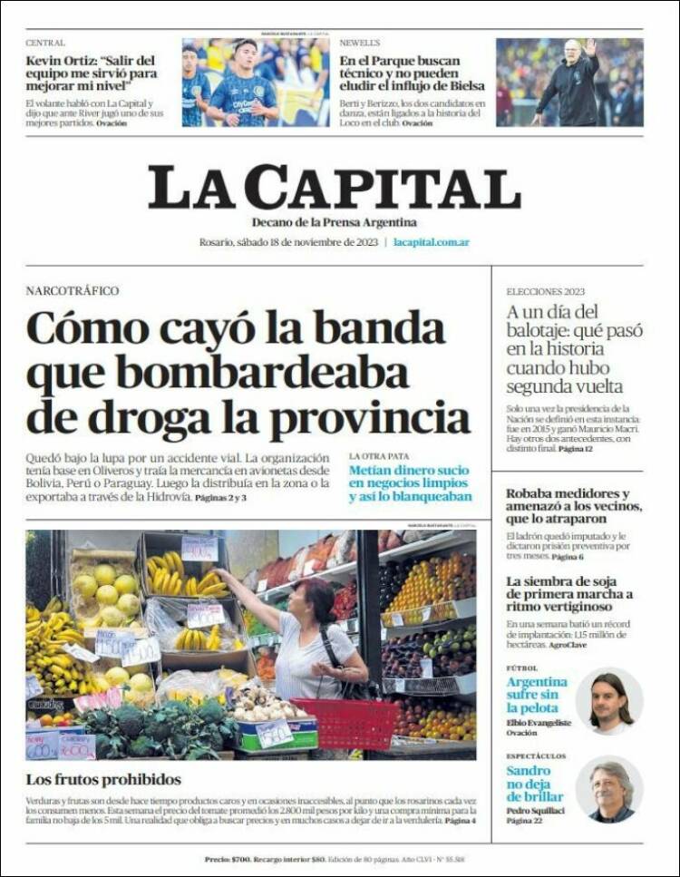 Portada de La Capital - Rosario (Argentina)