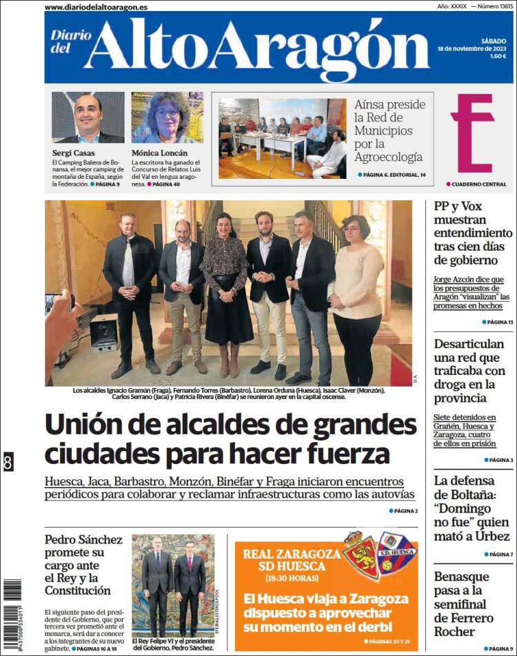 Portada de Diario del AltoAragón (España)