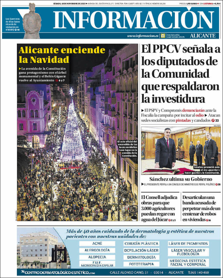 Portada de Diario Información (España)
