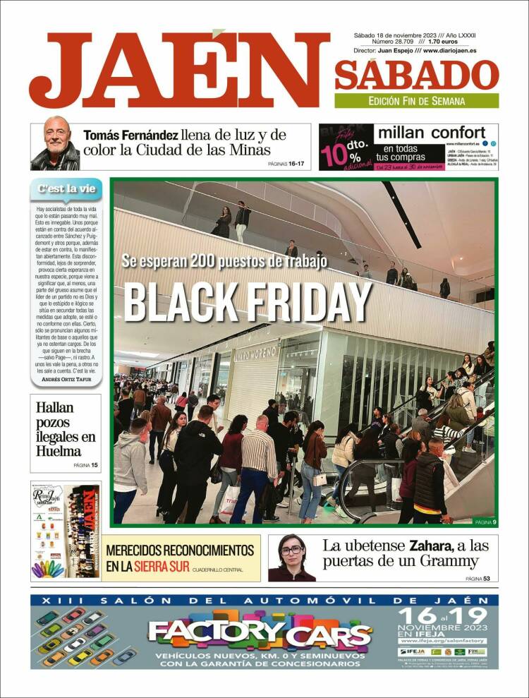Portada de Diario Jaén (España)