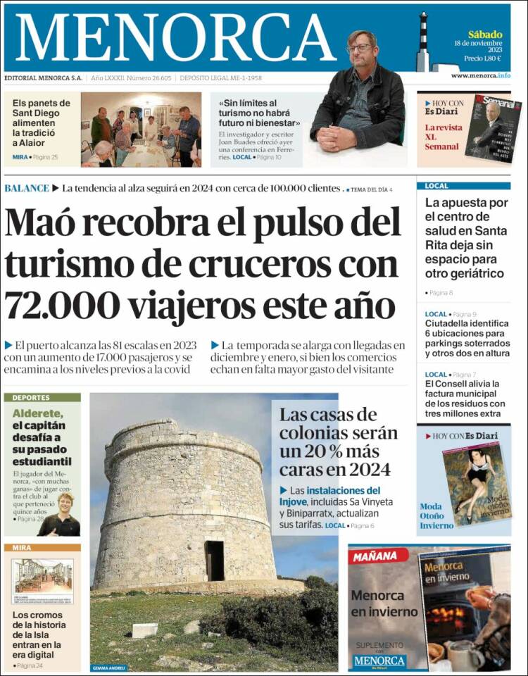 Portada de Menorca - Diario Insular (España)