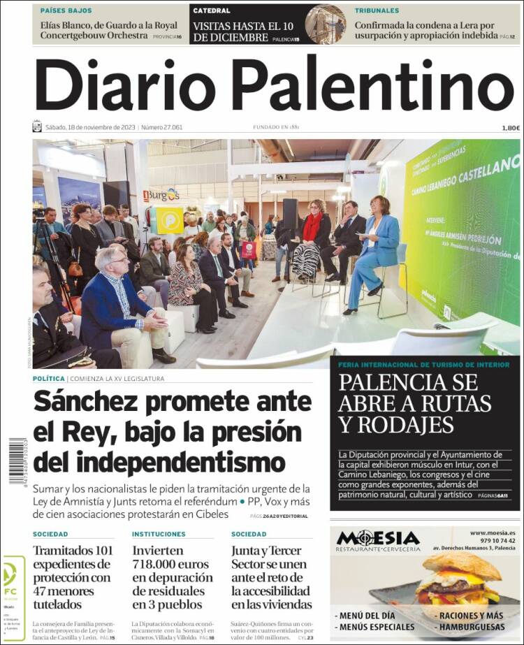 Portada de Diario Palentino (España)