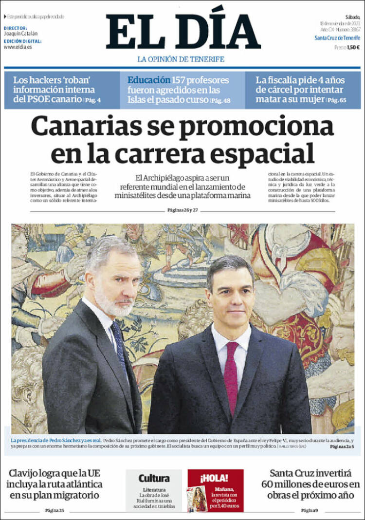 Portada de El Día (España)