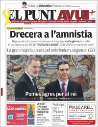 Portada de El Punt Avui (España)