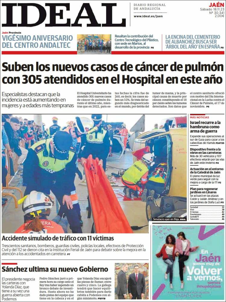 Portada de El Ideal de Jaén (España)