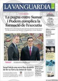 Portada de La Vanguardia (España)