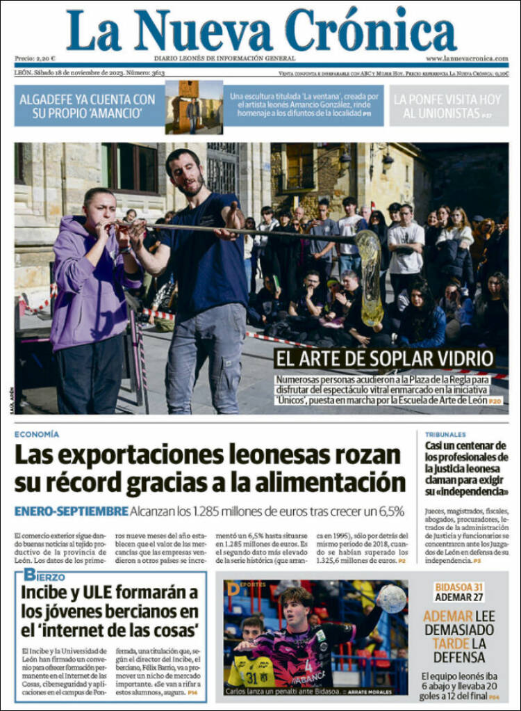Portada de La Nueva Crónica (España)