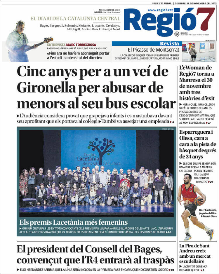 Portada de Regio7 (España)