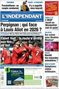 Portada de Le Indépendant (Francia)