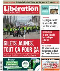Portada de Libération Champagne (Francia)