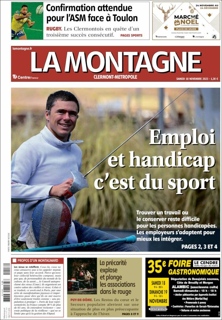 Portada de La Montagne (Francia)