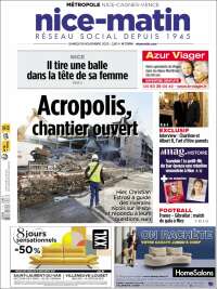 Portada de Nice-Matin (Francia)