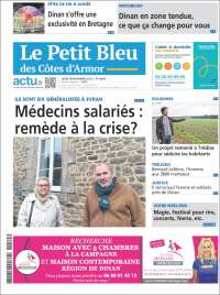 Portada de Le Petit Bleu (Francia)