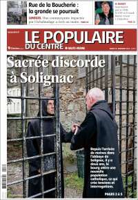 Portada de Le Populaire du Centre (Francia)