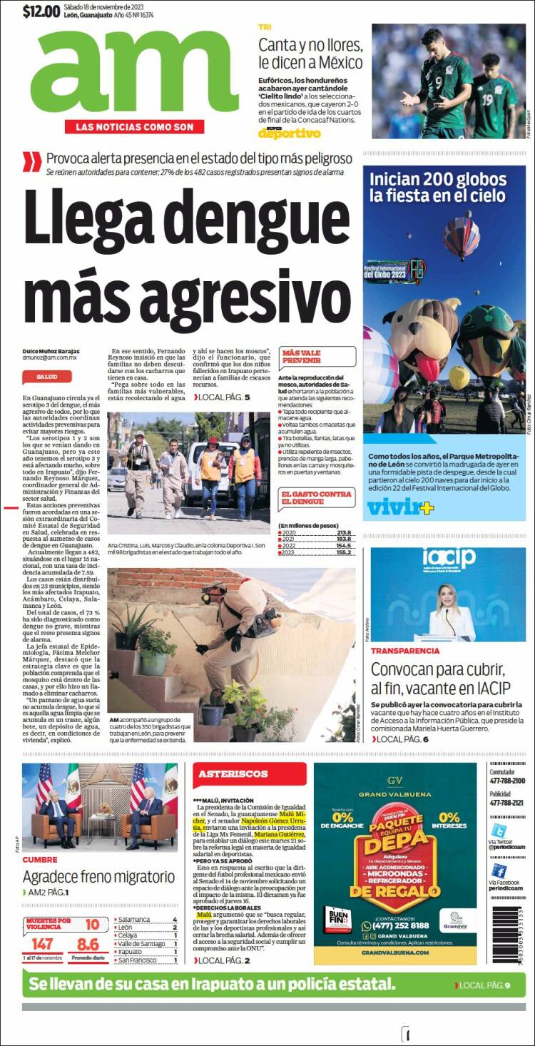 Portada de Al Día A.M. (M&eacute;xico)