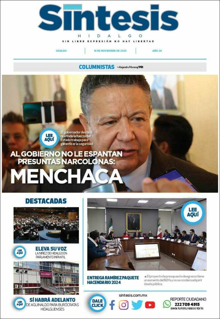 Portada de Sistesis - Hidalgo (M&eacute;xico)