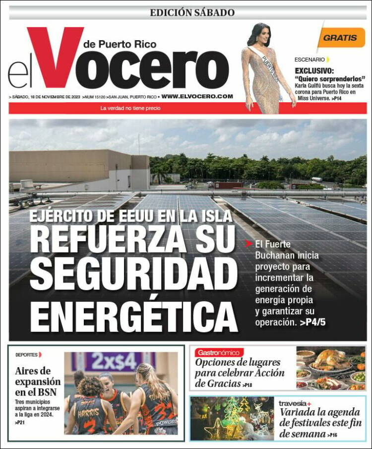 Portada de Vocero (Puerto Rico)