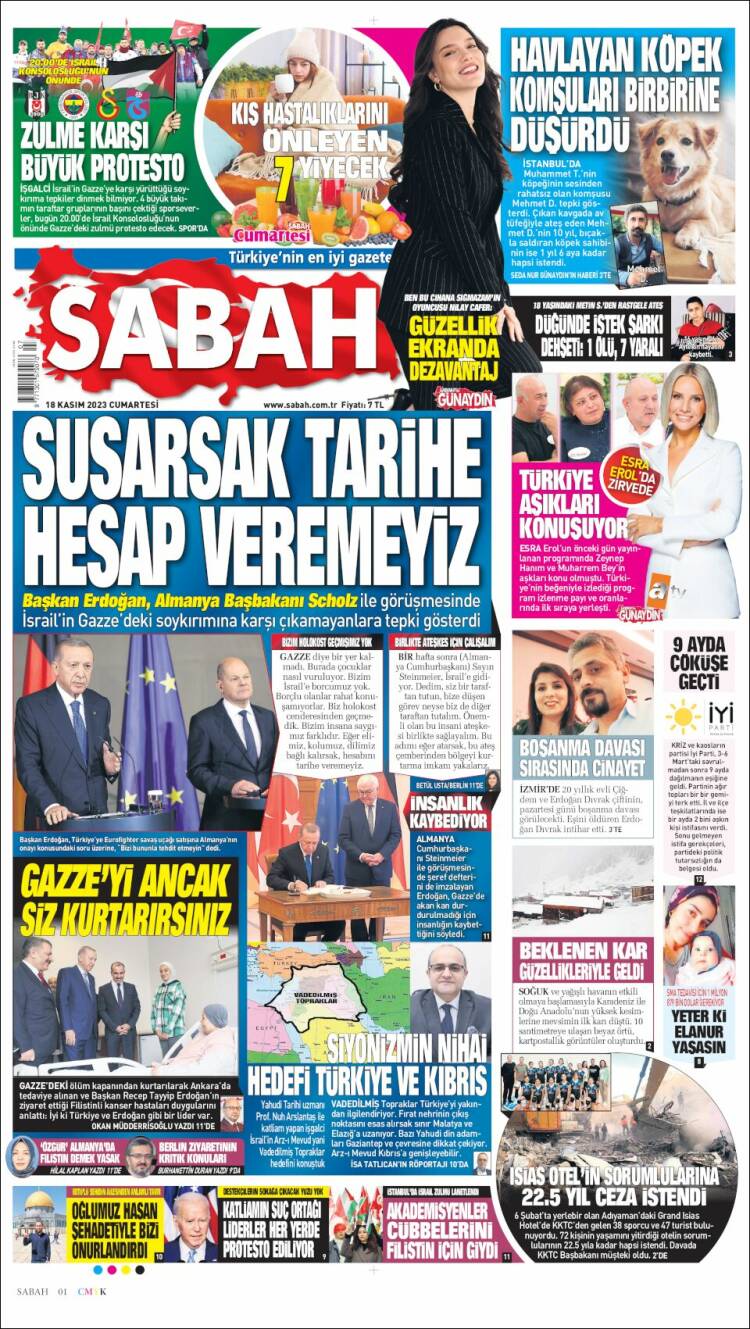 Portada de Sabah (Turqu&iacute;a)