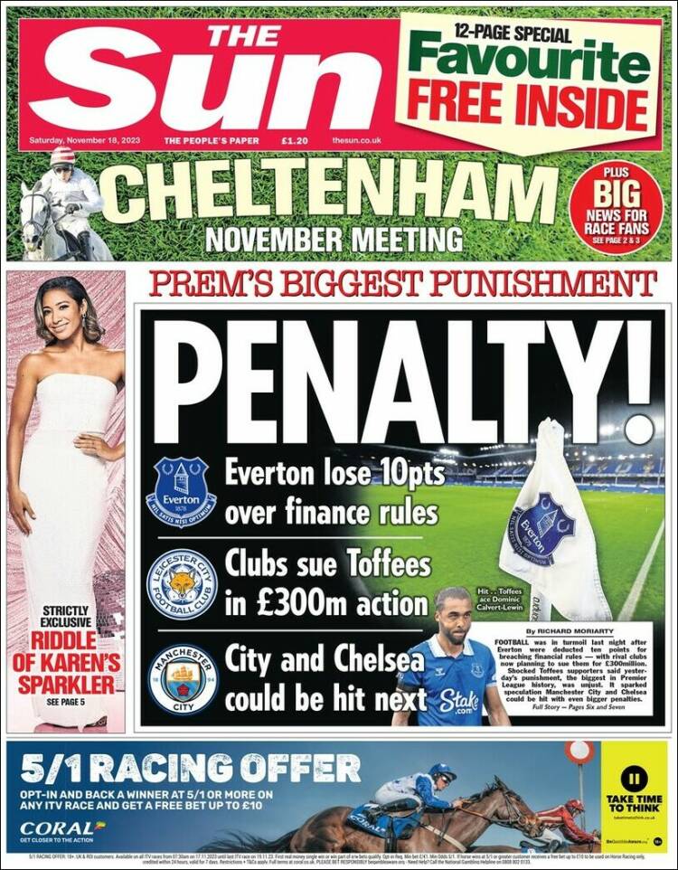 Portada de The Sun (Reino Unido)