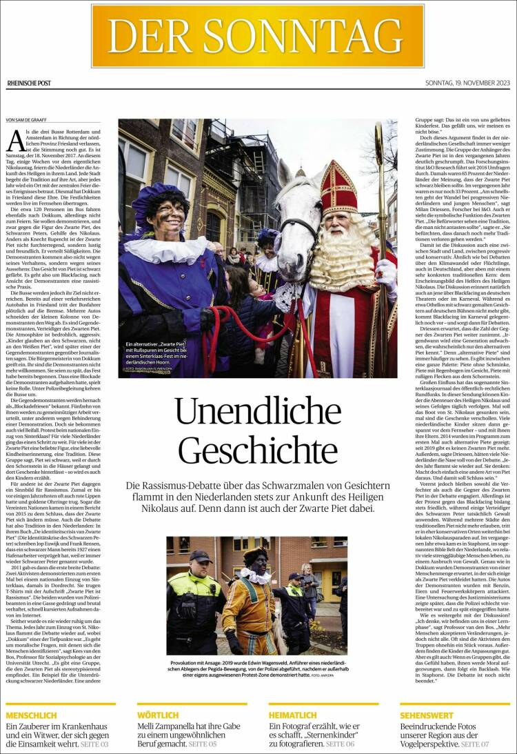 Portada de Rheinische Post (Alemania)