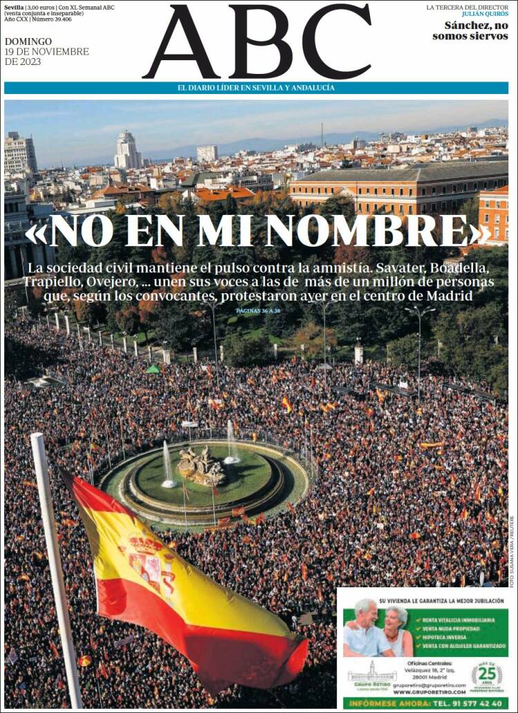 Portada de ABC - Sevilla (España)