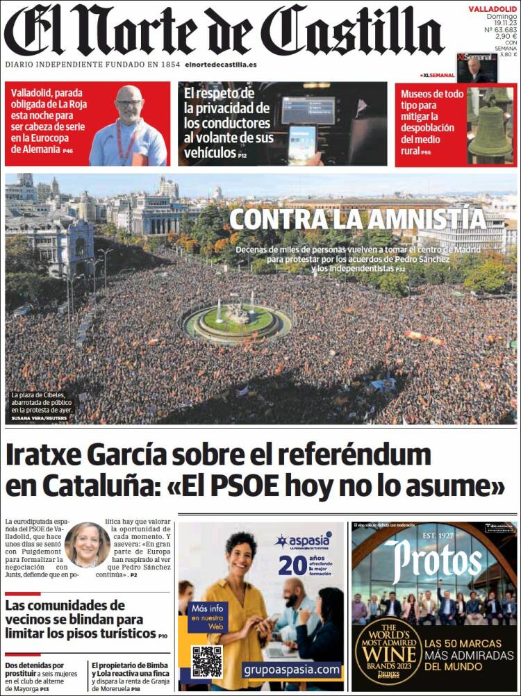 Portada de Norte de Castilla - Valladolid (España)