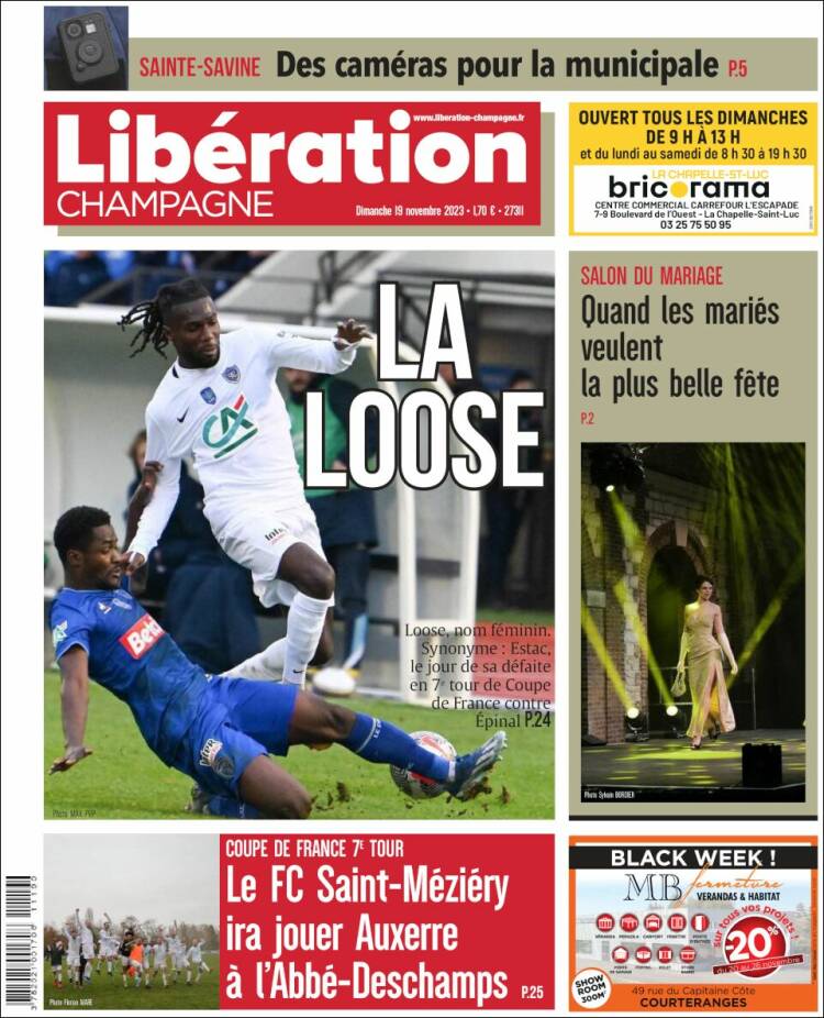 Portada de Libération Champagne (Francia)