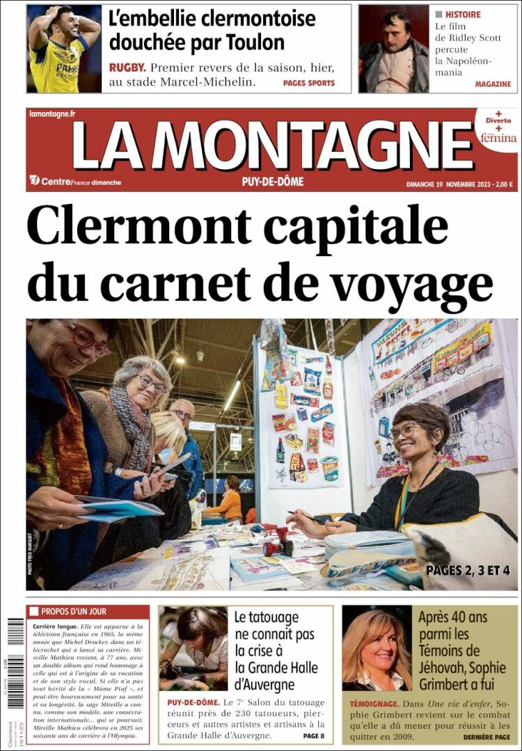 Portada de La Montagne (Francia)