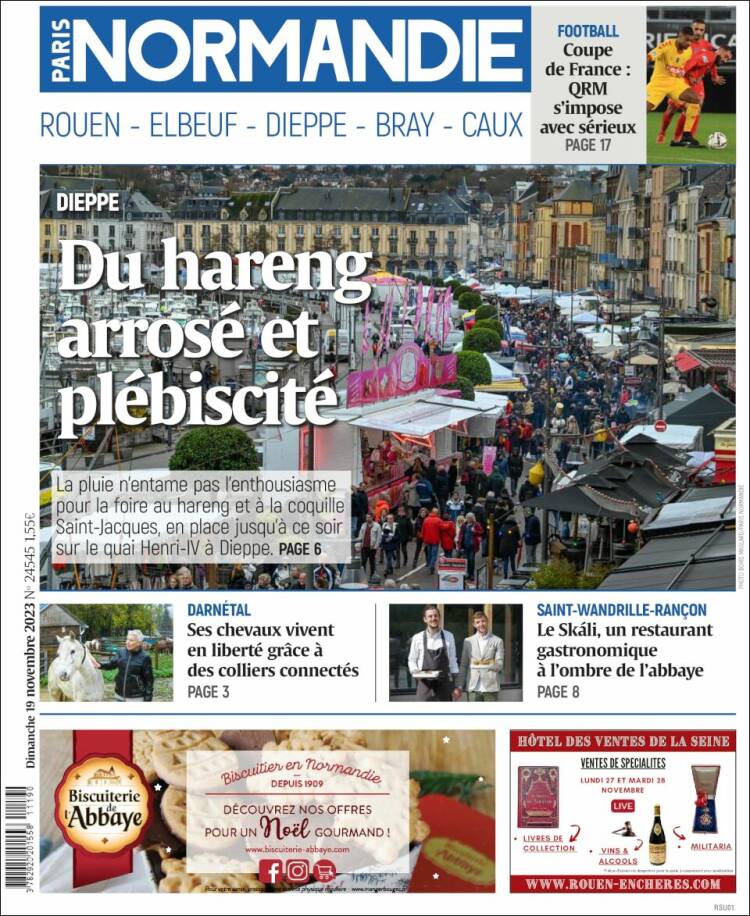 Portada de Paris Normandie (Francia)