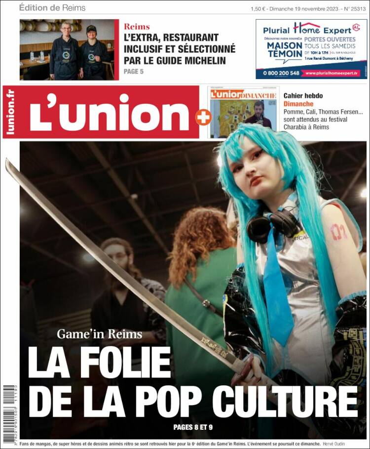 Portada de L'Union (Francia)