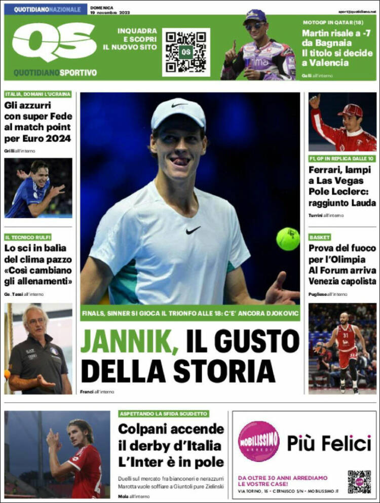 Portada de Quotidiano Sportivo (Italia)