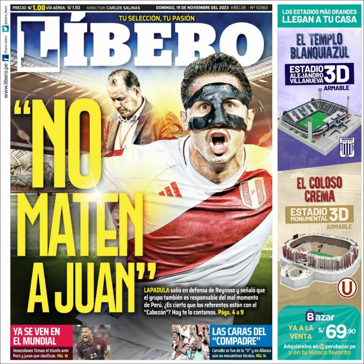 Portada de Líbero (Per&uacute;)